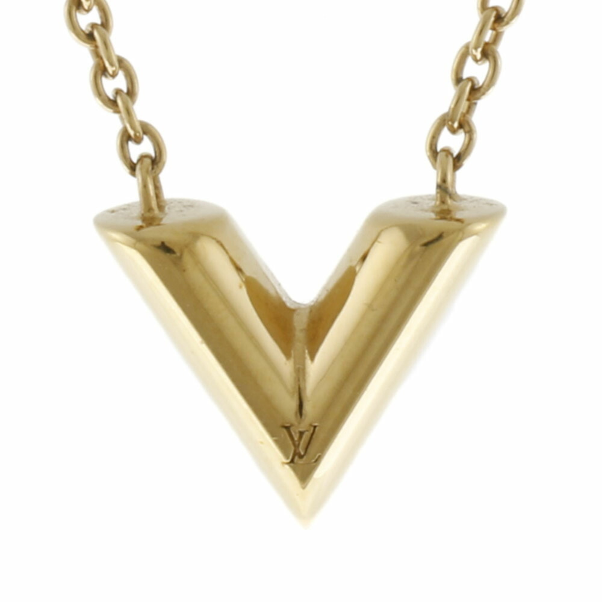 Louis Vuitton Necklace Essential V Metal Women's